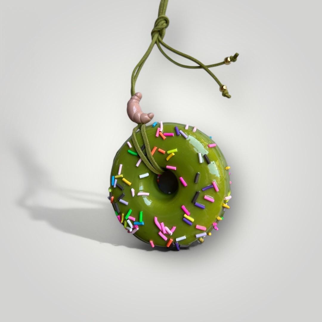 Sprinkled Donut Bag Charm