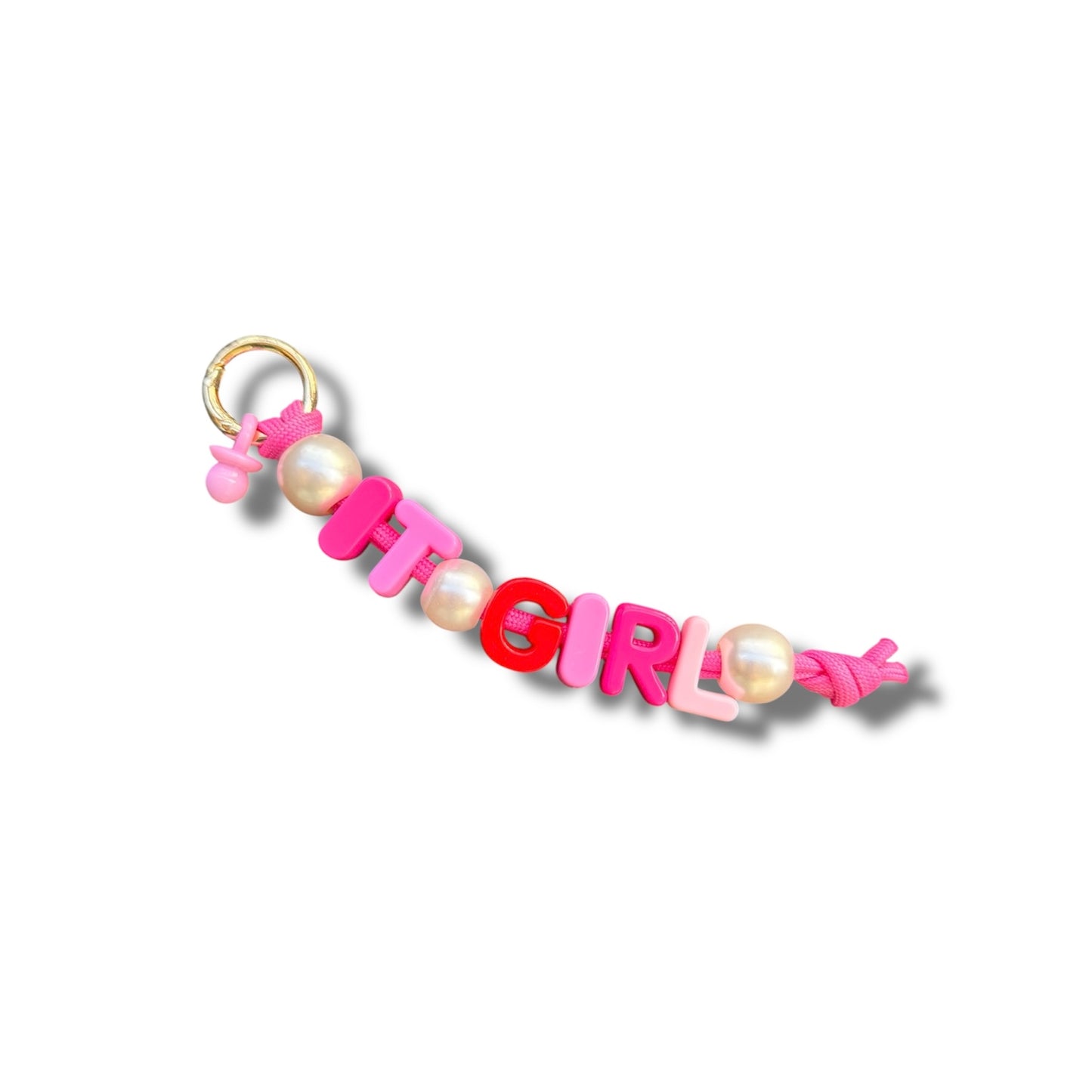 IT GIRL - BAG CHARM Pink/Red