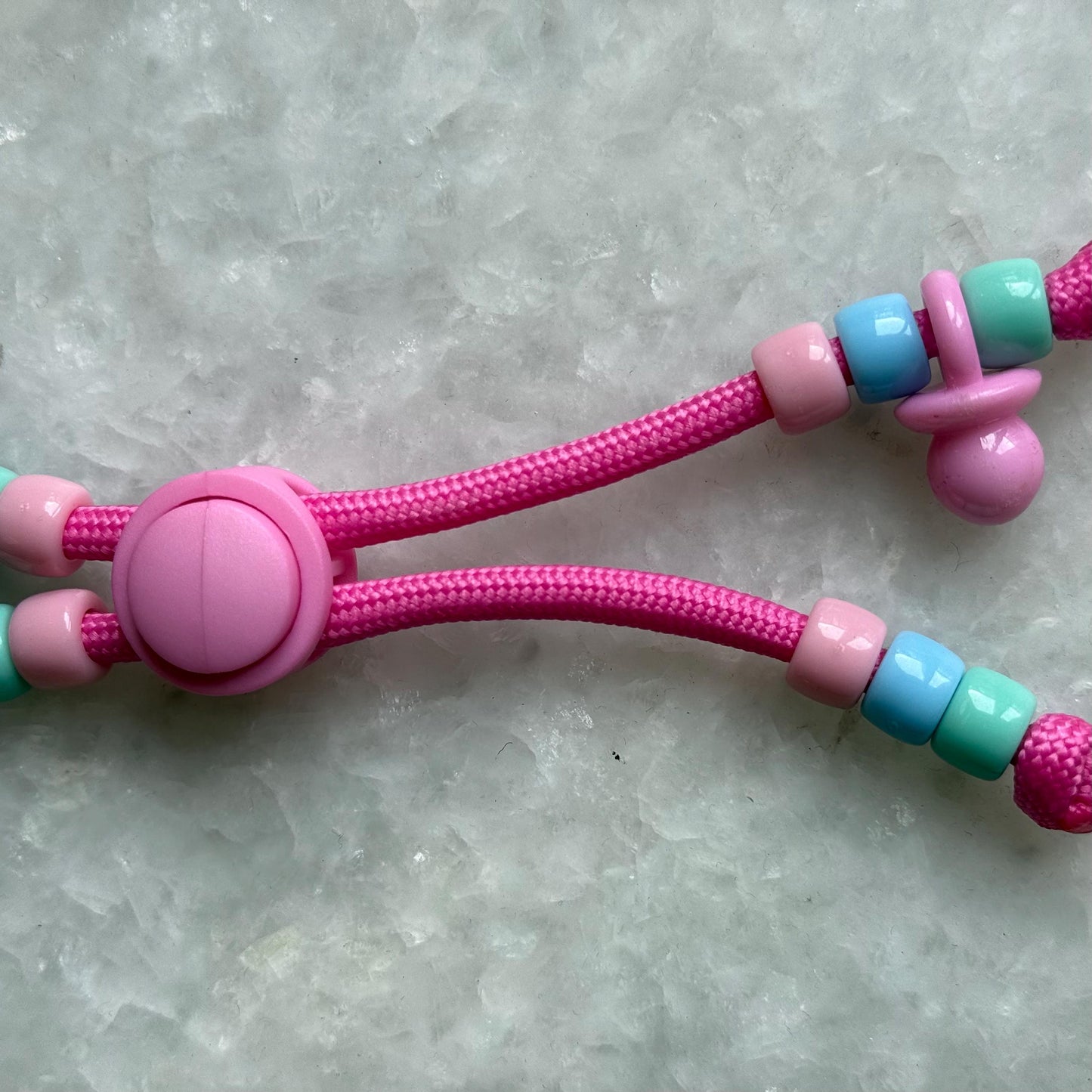 Labubu Pink Beaded Crossbody Strap