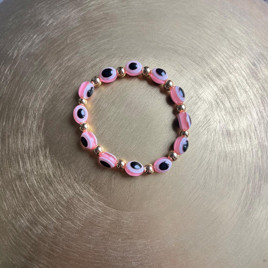 Evil Eye Protection Bracelet Luxe Tutu Pink