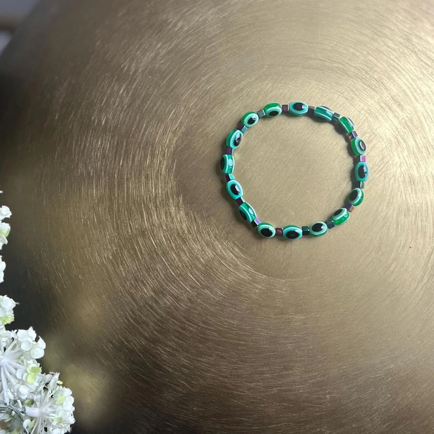 Evil Eye Protection Bracelet Emerald Green
