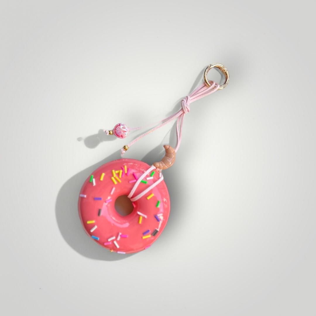 Sprinkled Donut Bag Charm