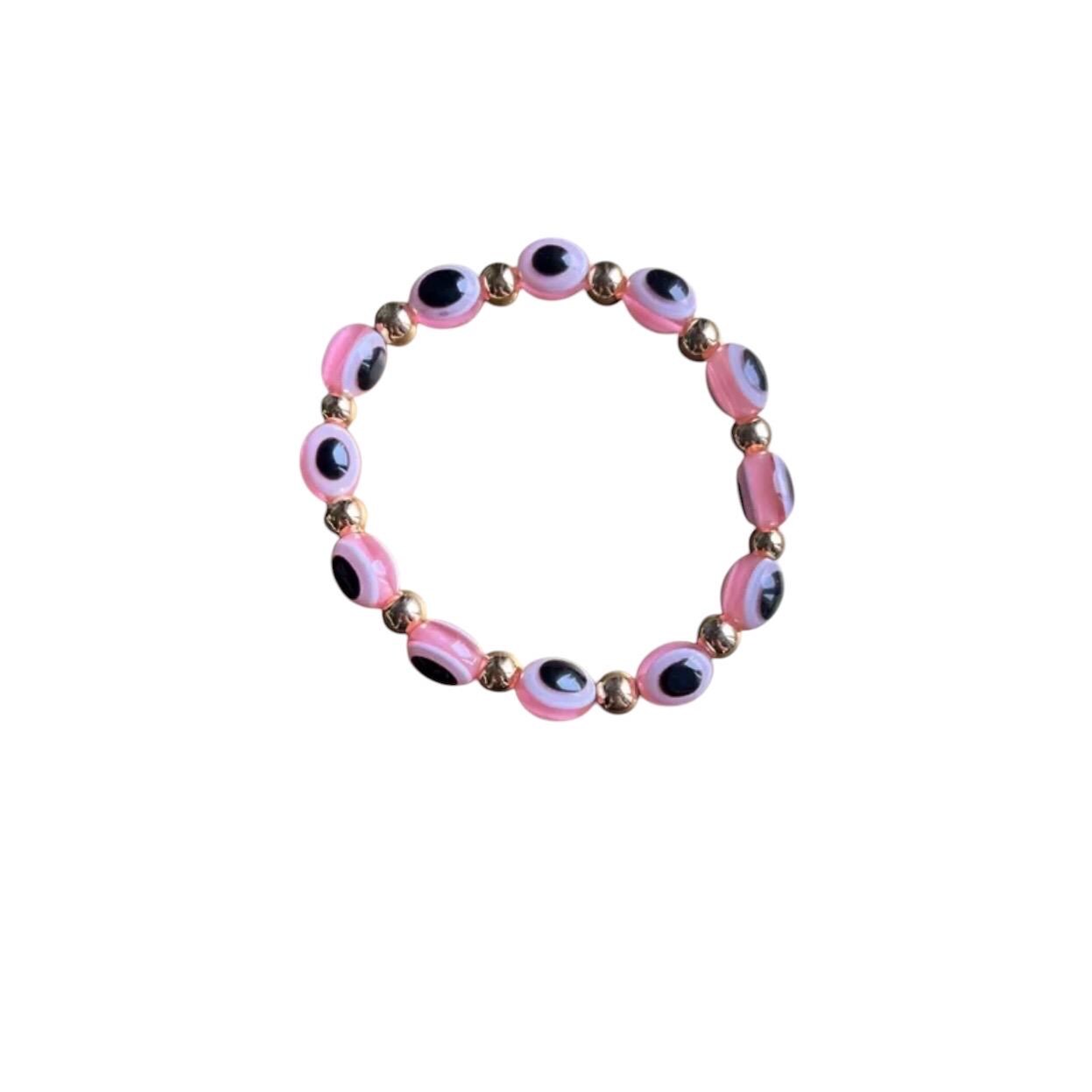 Evil Eye Protection Bracelet Luxe Tutu Pink