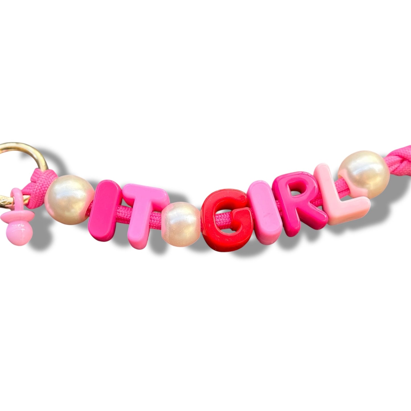 IT GIRL - BAG CHARM Pink/Red