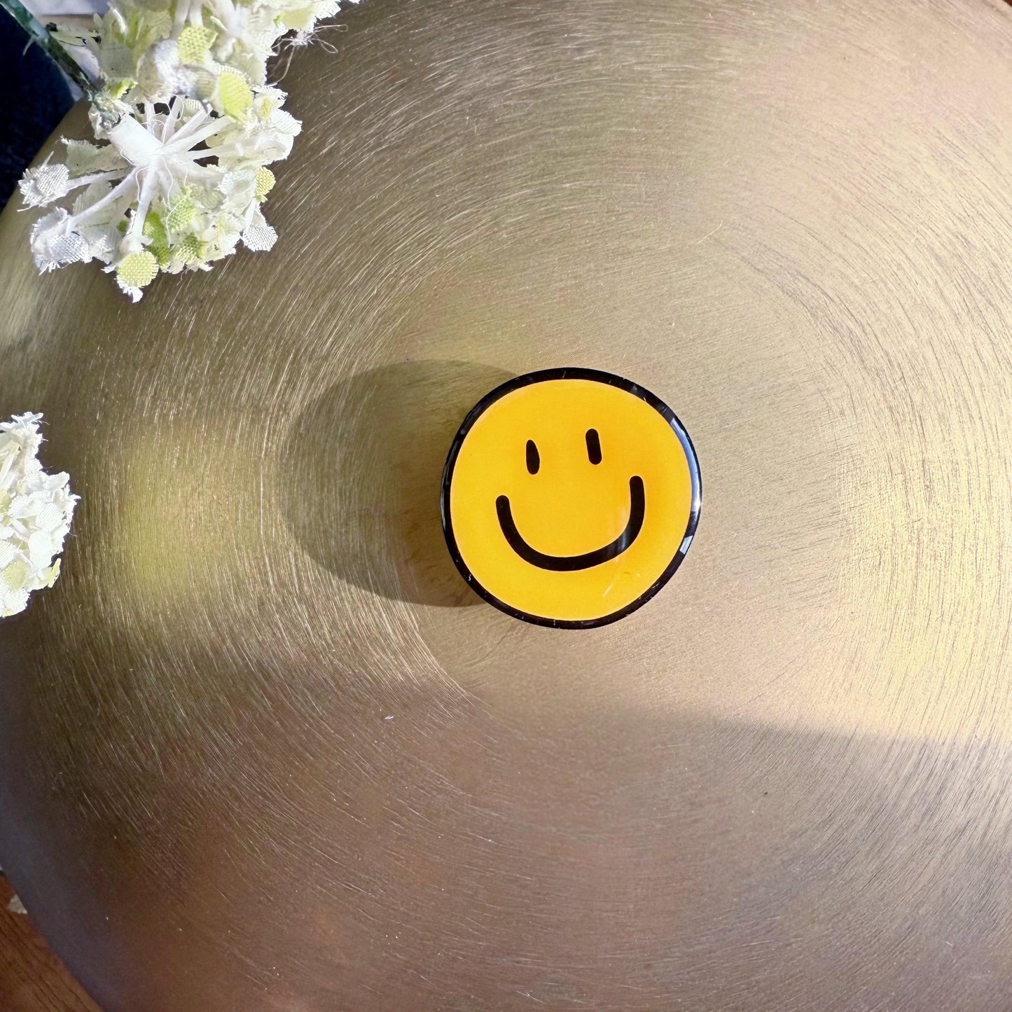 Retro Smiley Face Phone Grip Fun PopSocket & Stand