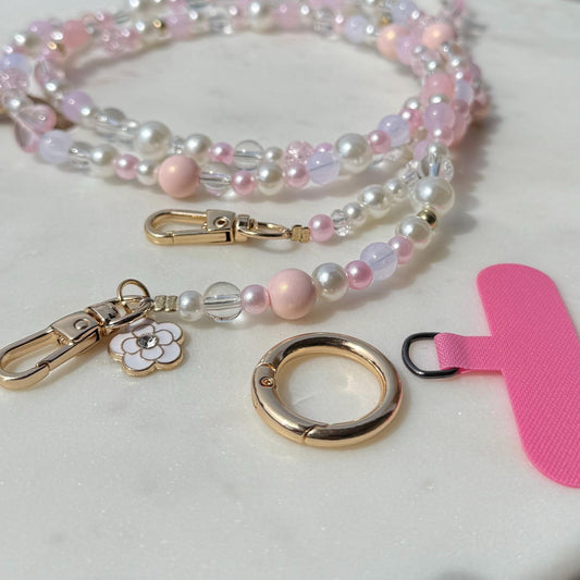 Blush Babe Crossbody Phone Charm