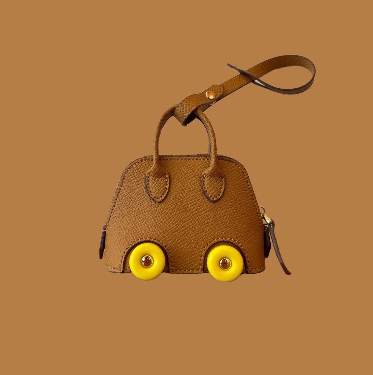 Mini Mate Leather Bag Charm
