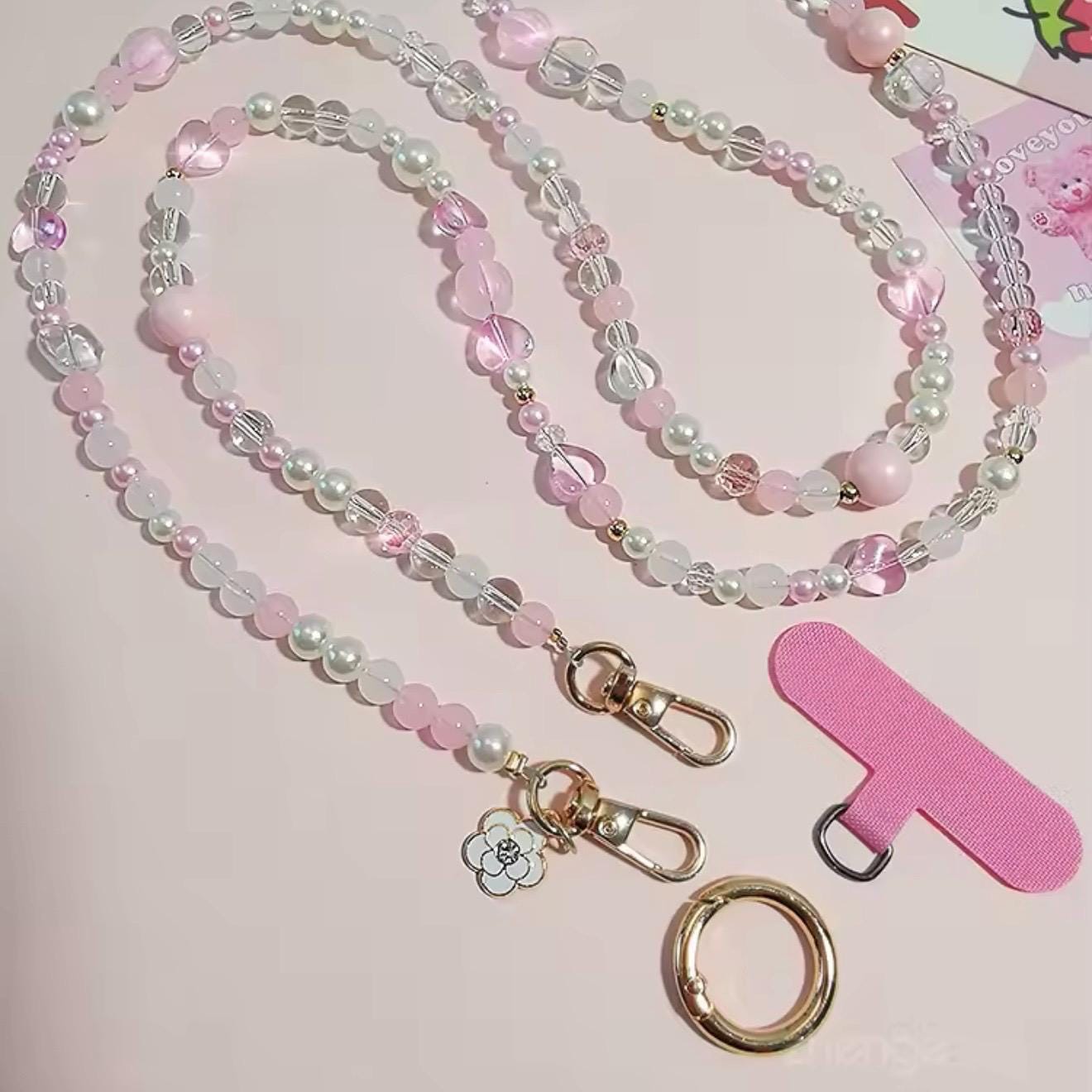 Blush Babe Crossbody Phone Charm
