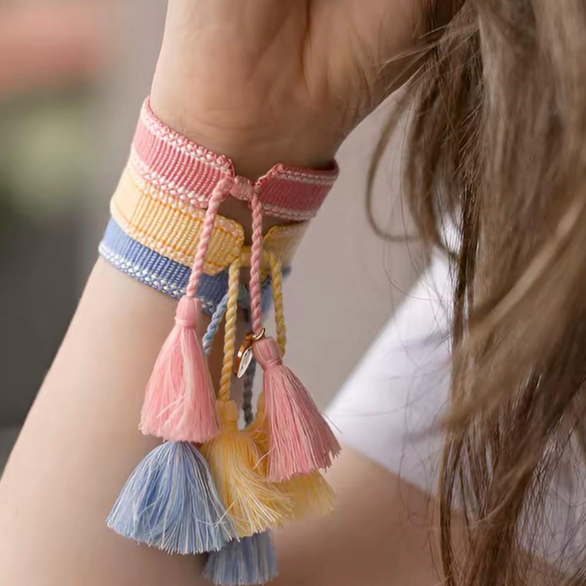 Zodiac Sign Embroidered Bracelet
