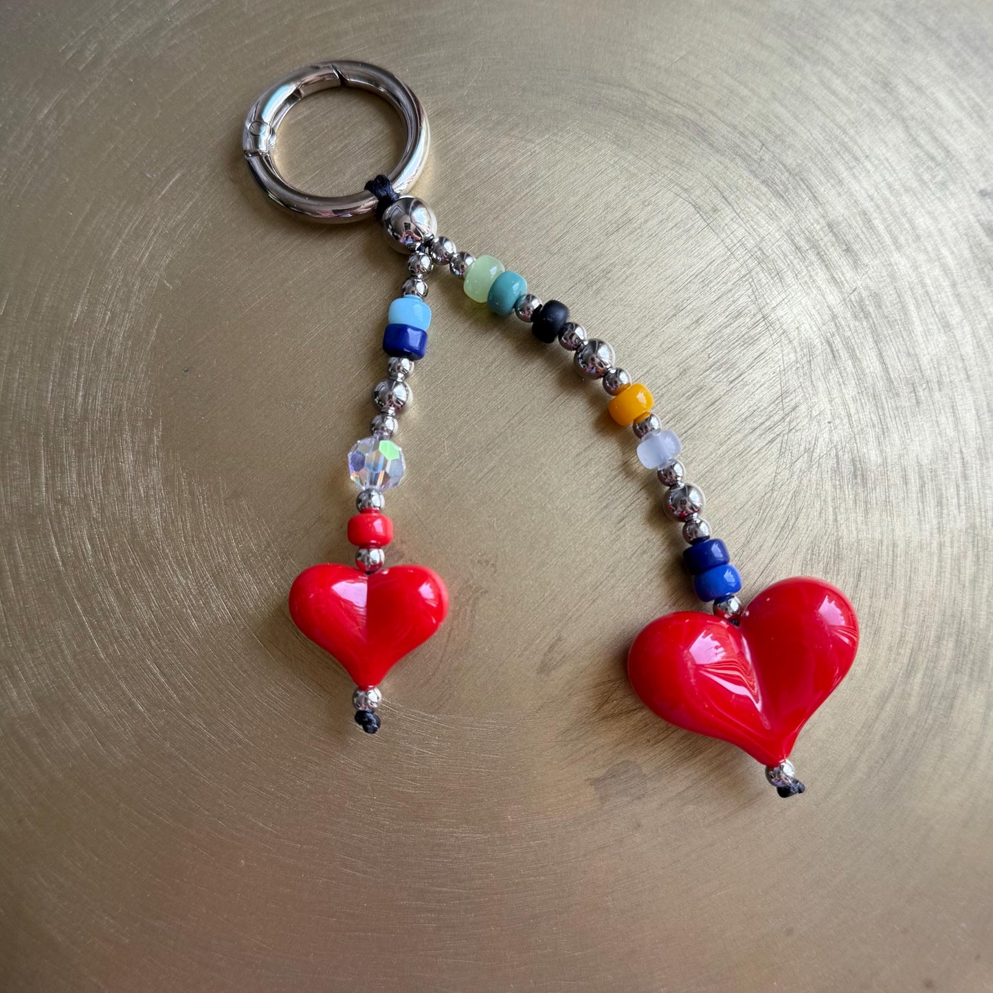 Double Heart Pop Charm