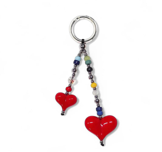 Double Heart Pop Charm