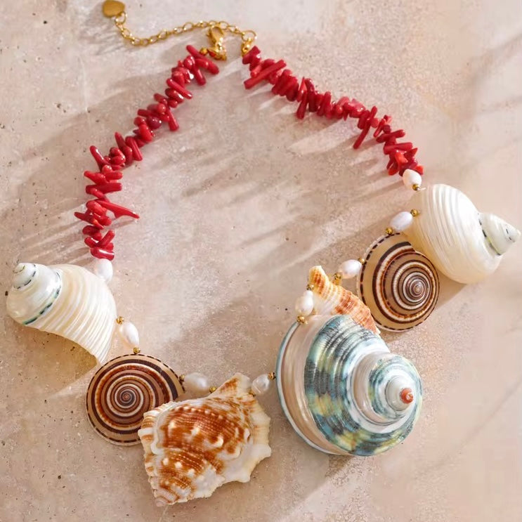 Ocean Muse Statement Shell Necklace