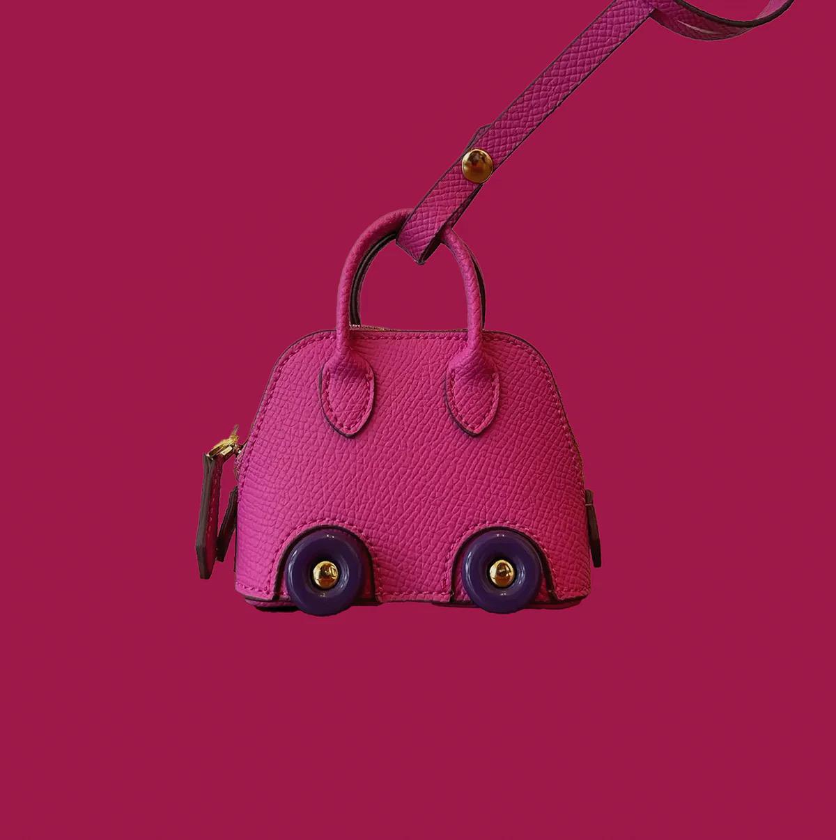 Mini Mate Leather Bag Charm