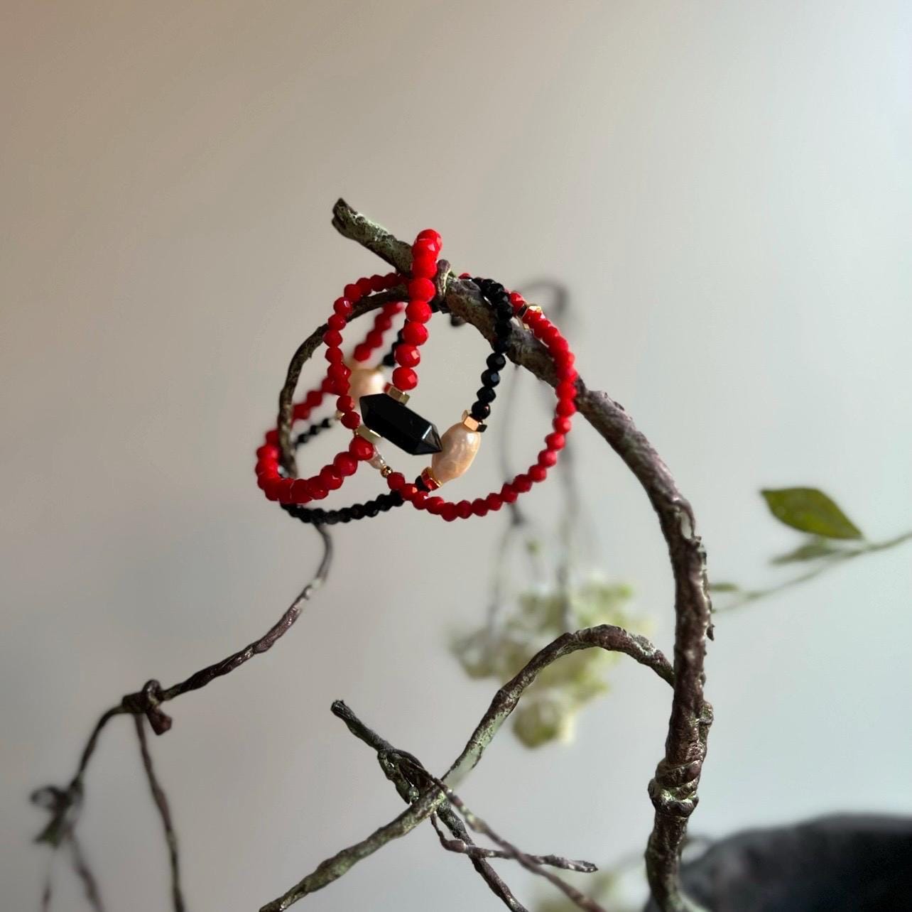 Ladybug Stack Of 3 Bracelets