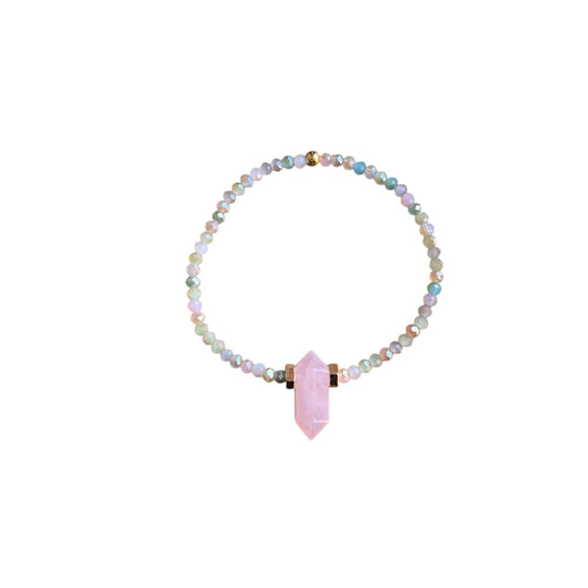 Blush Aurora Bracelet Handmade statement bracelet