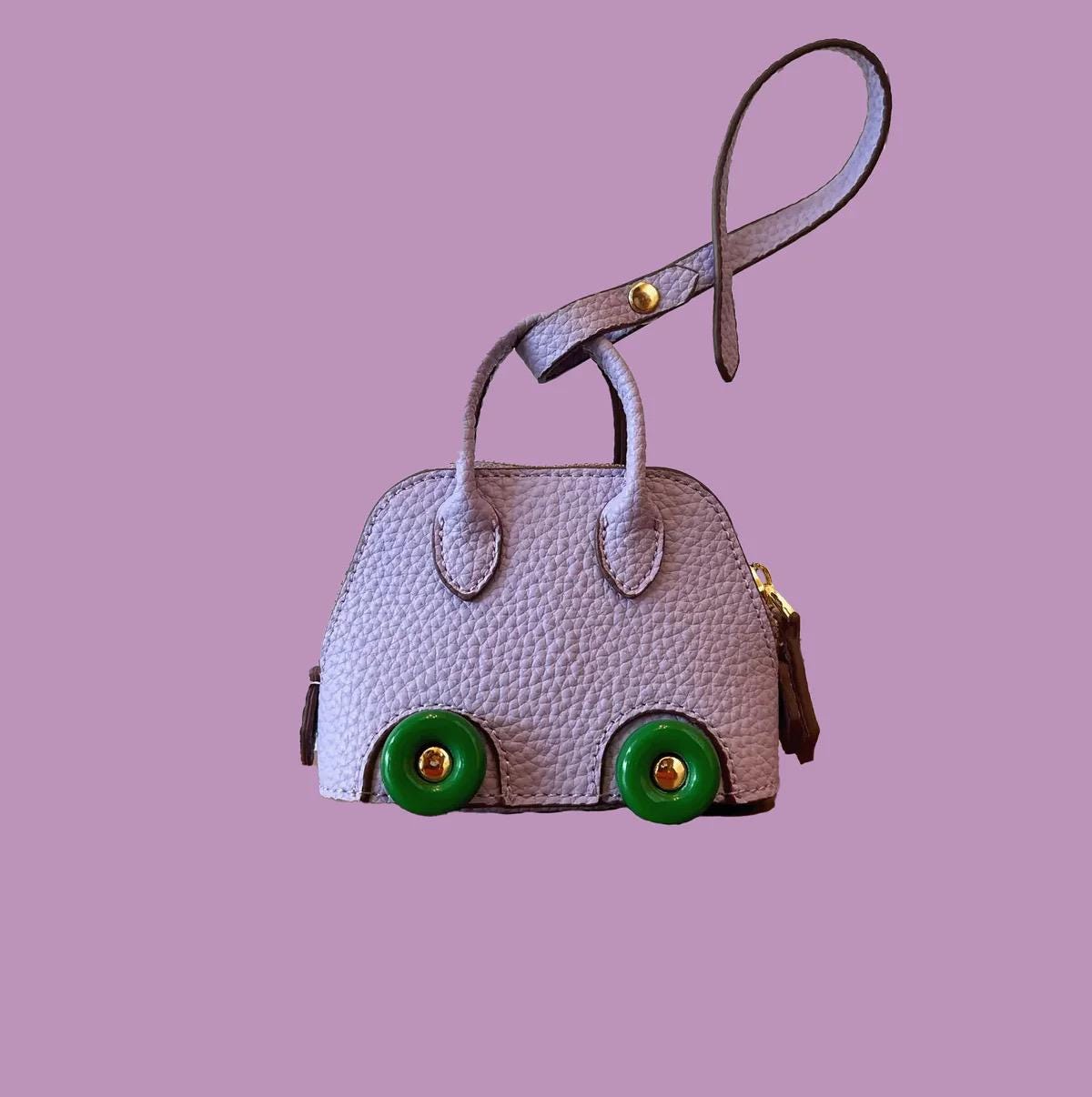 Mini Mate Leather Bag Charm