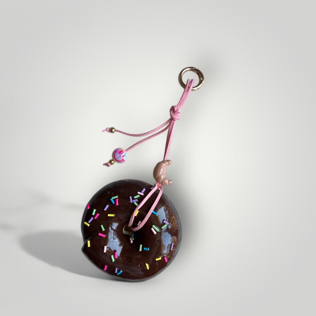Sprinkled Donut Bag Charm