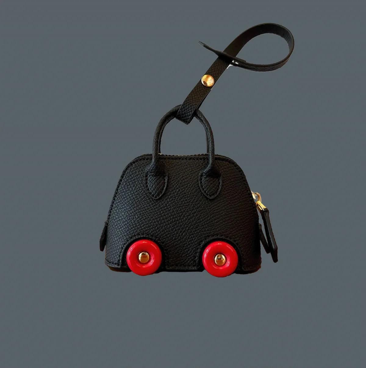 Mini Mate Leather Bag Charm