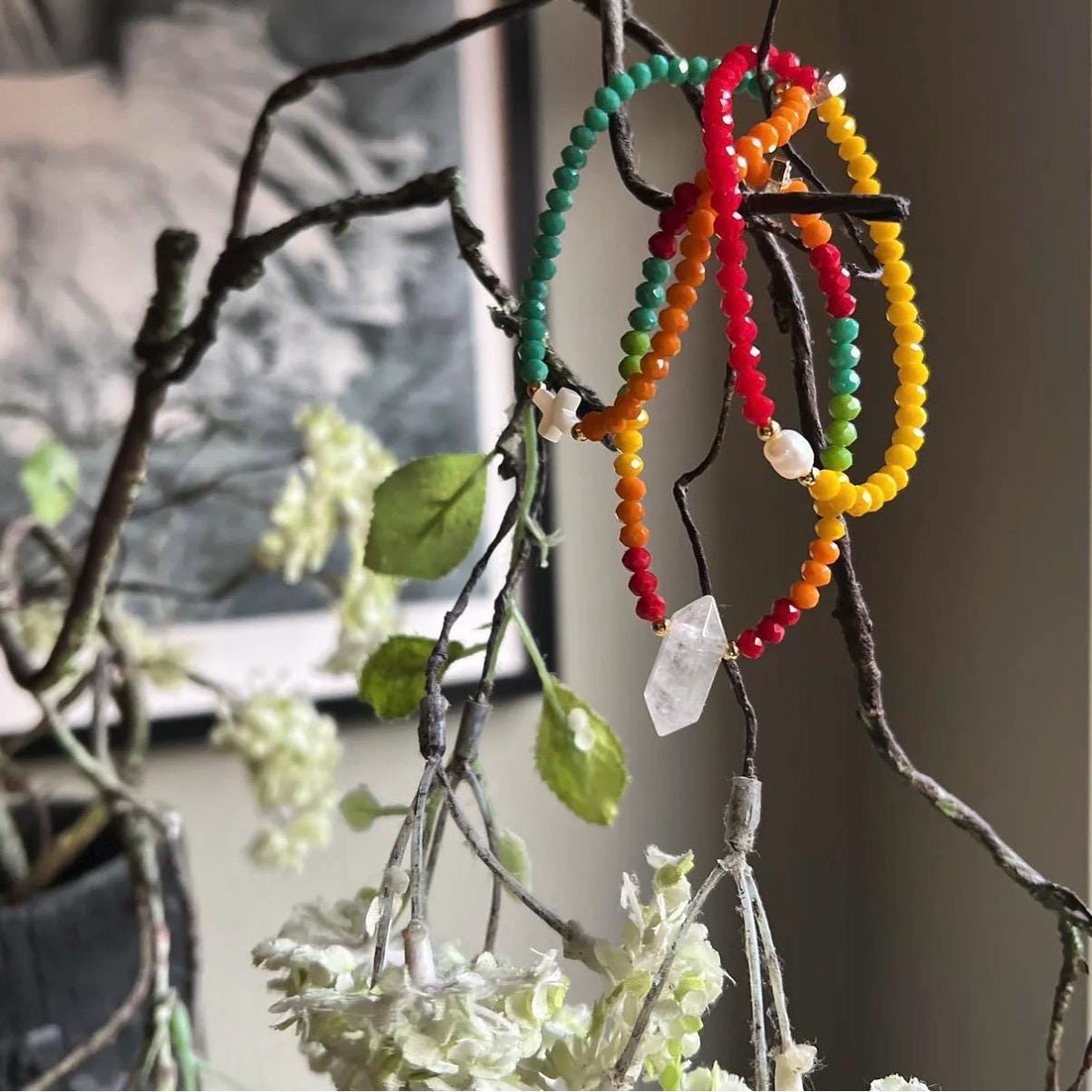 Rainbow Sunset Stack Of 3 Bracelets