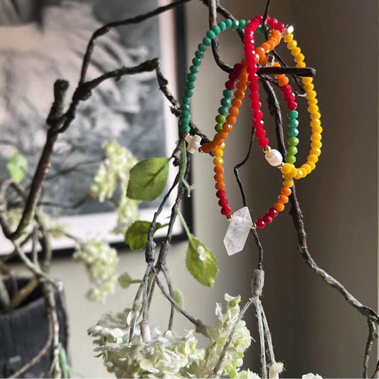 Rainbow Sunset Stack Of 3 Bracelets