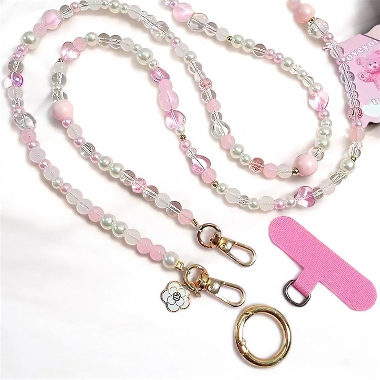 Blush Babe Crossbody Phone Charm