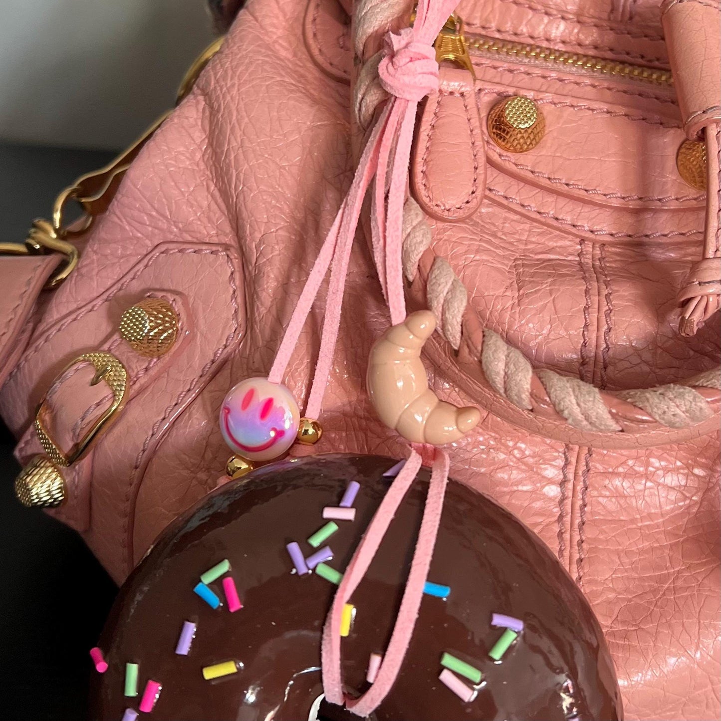 Sprinkled Donut Bag Charm