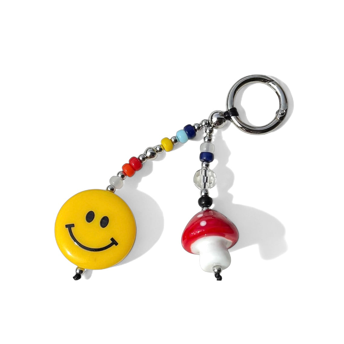 Happy Face Key Bag Phone Charm