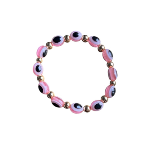 Evil Eye Protection Bracelet Luxe Tutu Pink