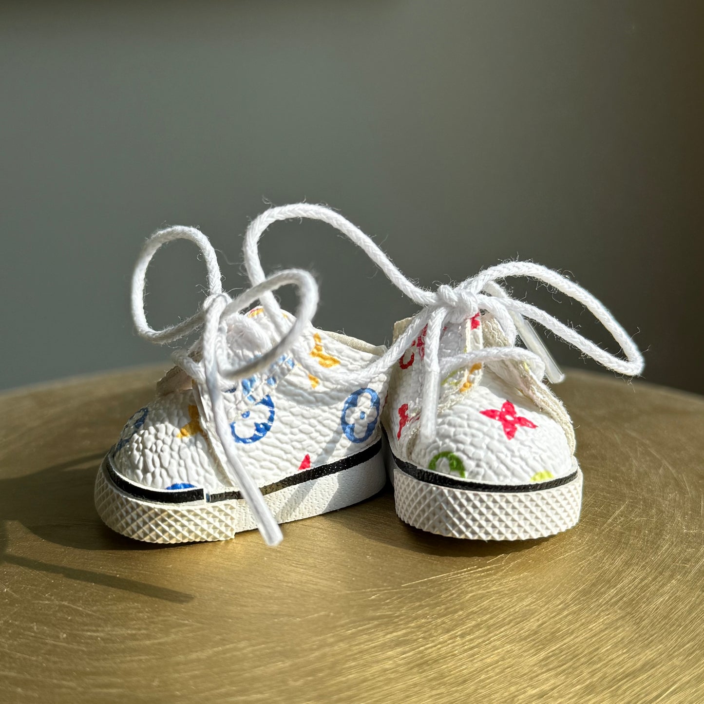 Louis Vuitton Inspired Labubu Sneakers - Premium Designer Doll Shoes