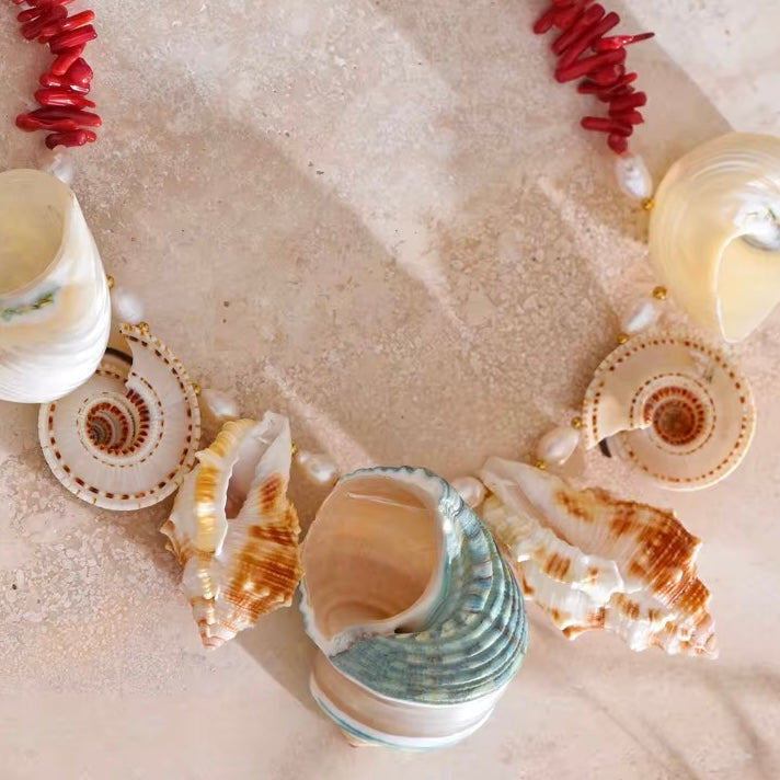 Ocean Muse Statement Shell Necklace