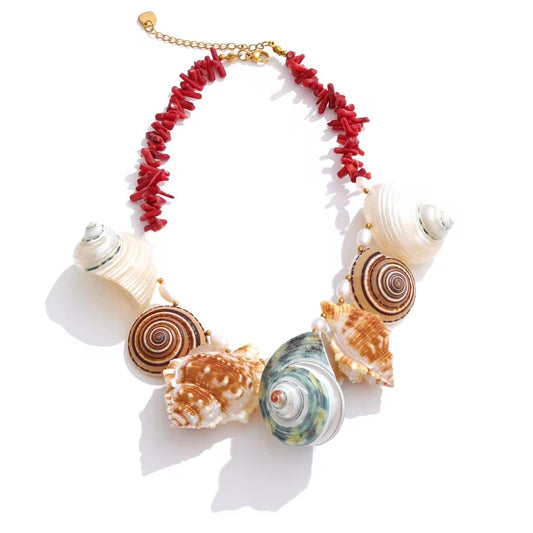 Ocean Muse Statement Shell Necklace