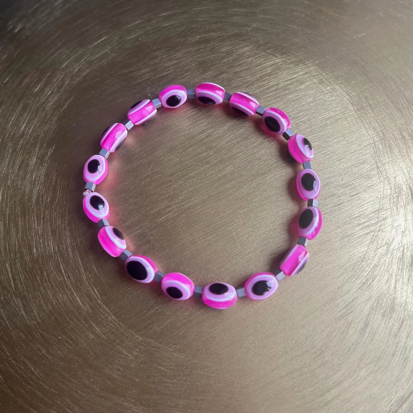 Evil Eye Protection Bracelet Barbie Pink