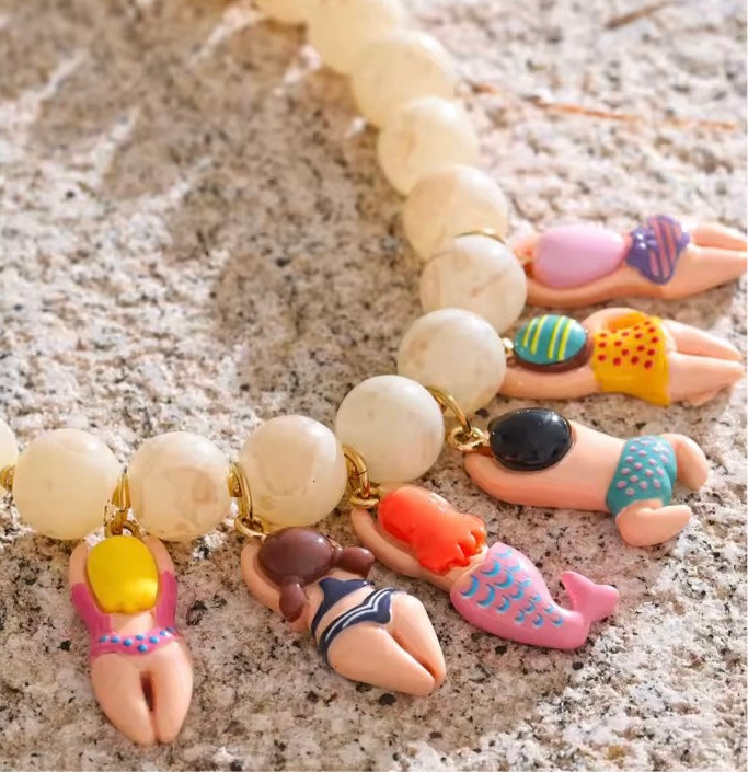Beach Babe Charm Necklace – Playful Summer Jewelry