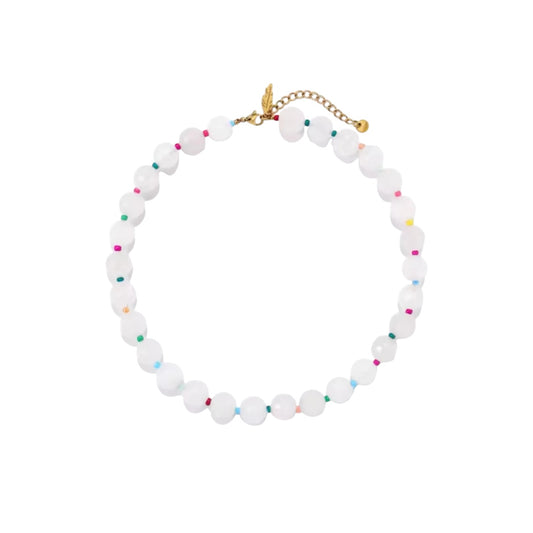 Bubblegum Necklace Frosted White