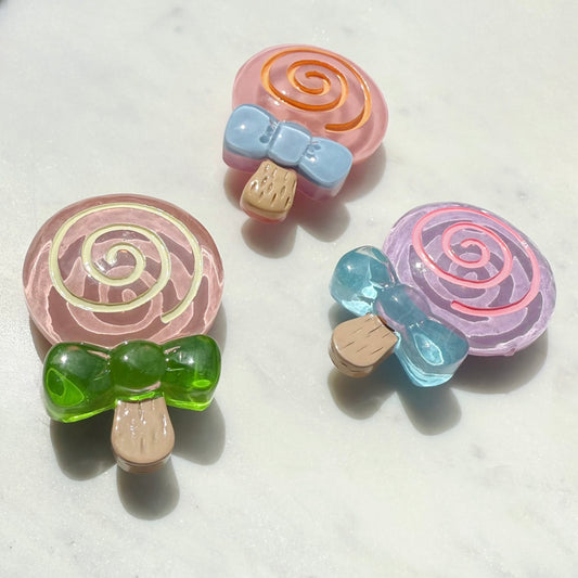 My Boy Lollipop Pop Socket in pink, purple and peach 