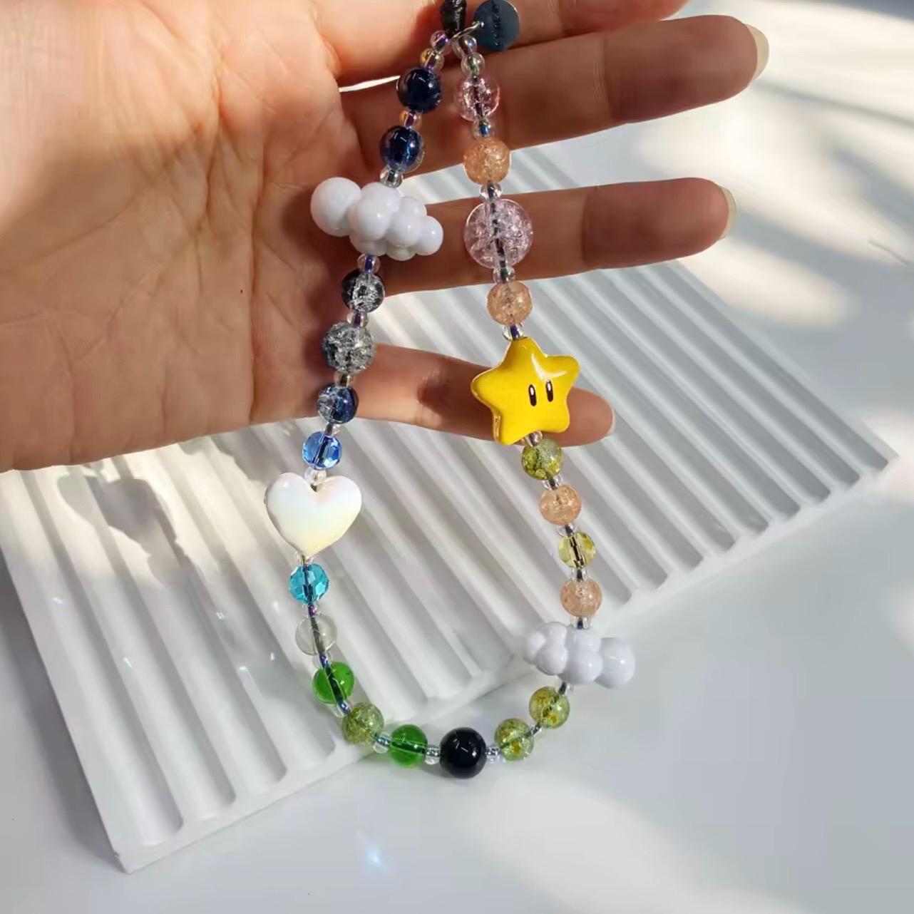 The Starlet Cute Beaded Phone Charm Strap
