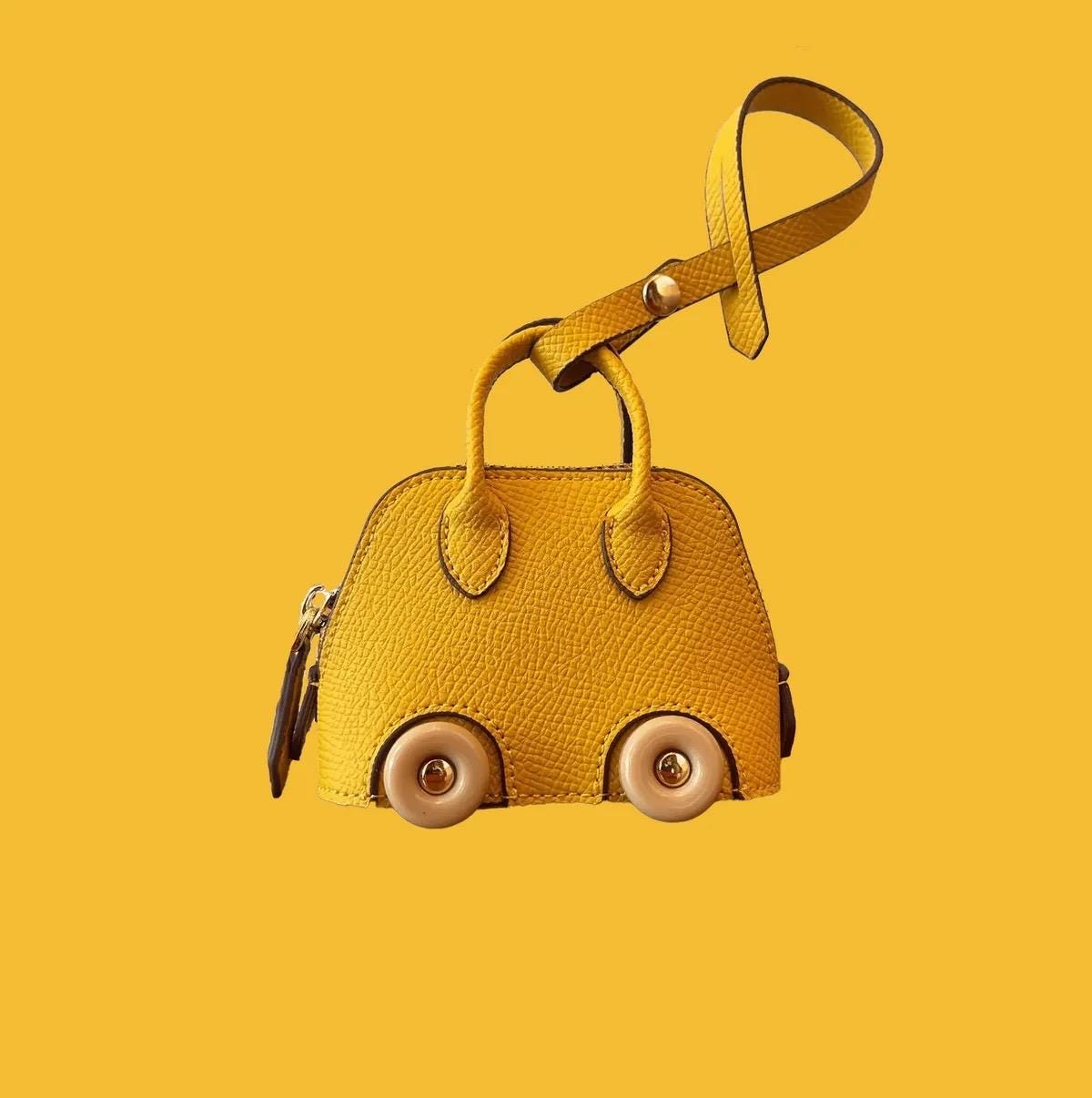 Mini Mate Leather Bag Charm
