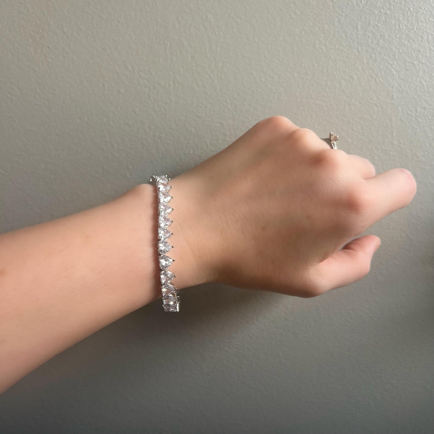 Frozen Heart Tennis Bracelet