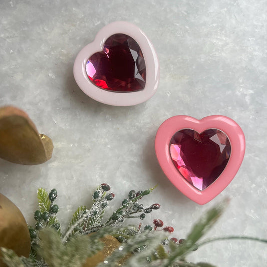 Diamond Rhinestone Heart Phone Grip