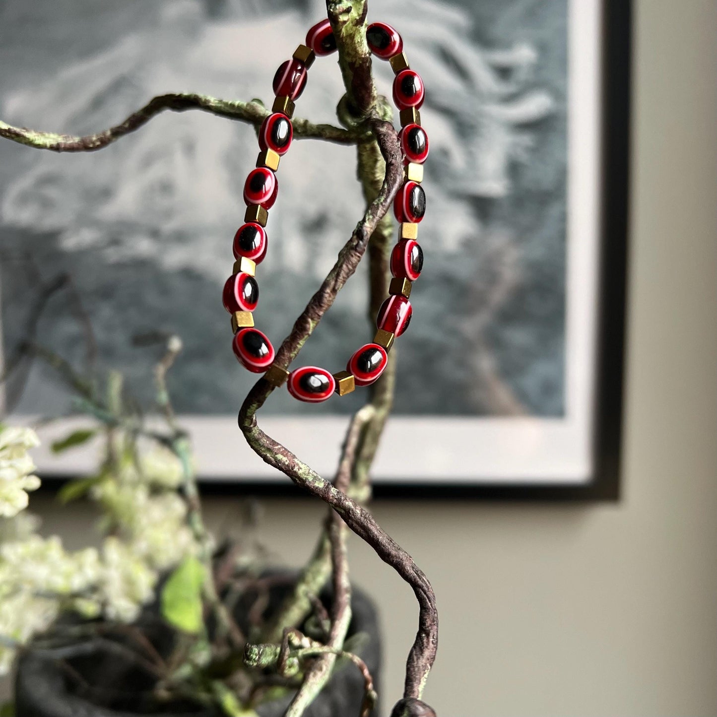 Evil Eye protection Bracelet Vampire Red