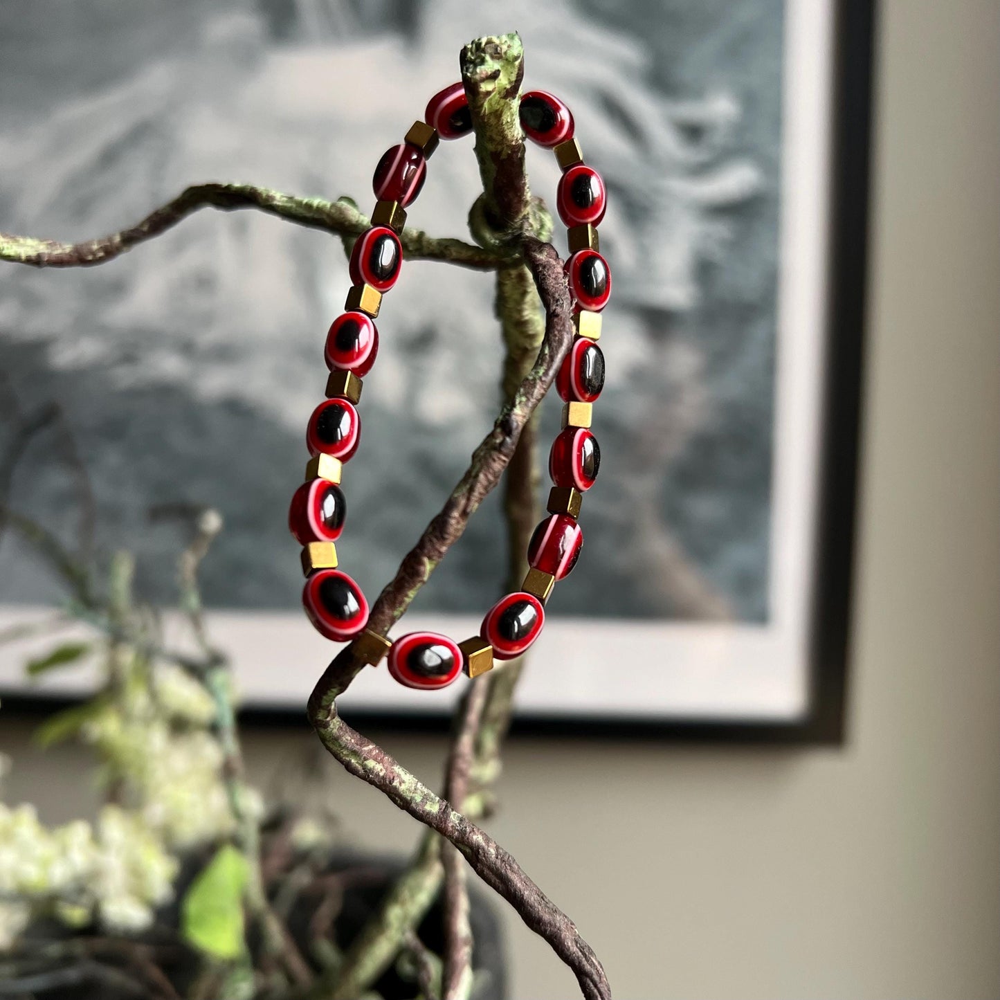 Evil Eye protection Bracelet Vampire Red